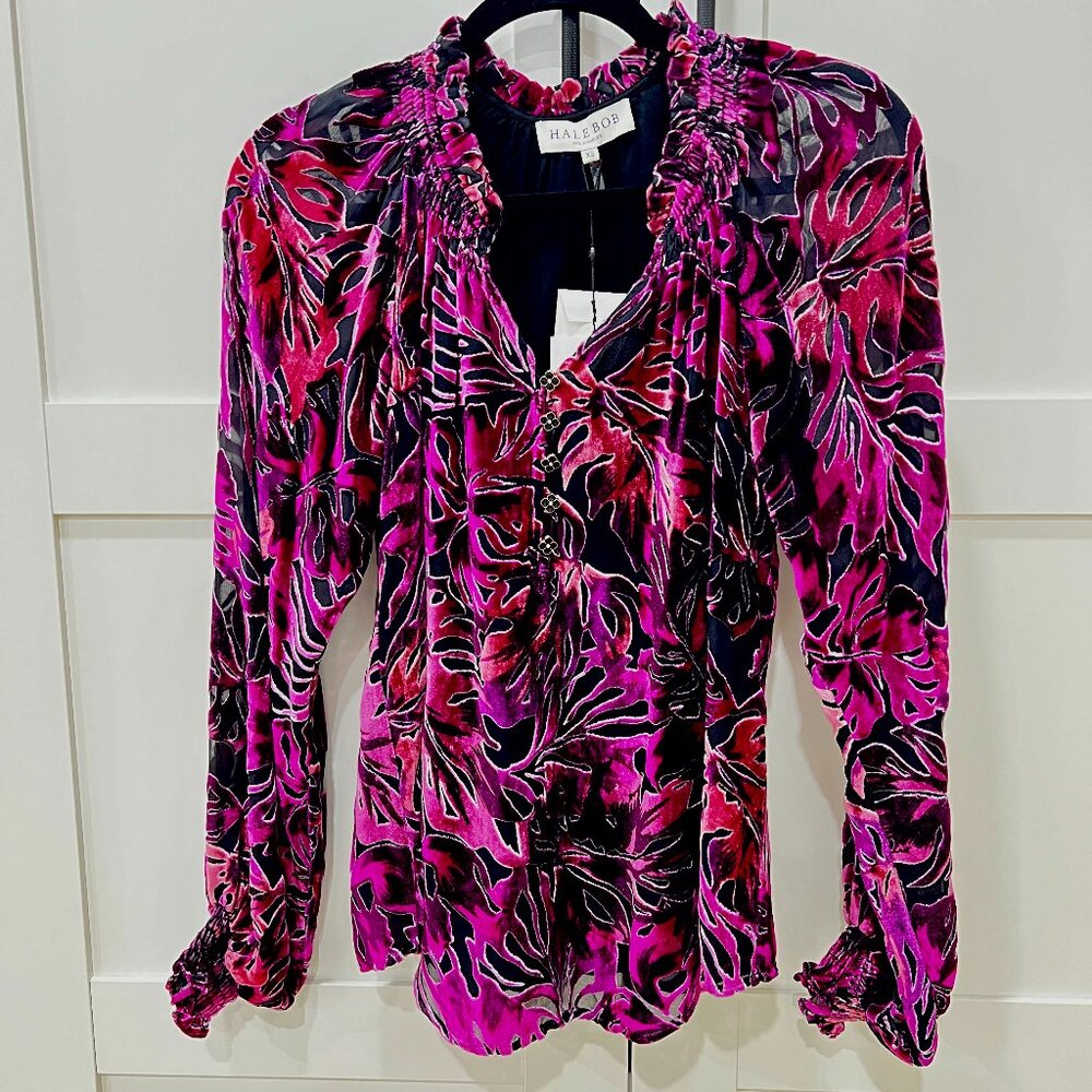 Hale Bob Silk Blend Blouse